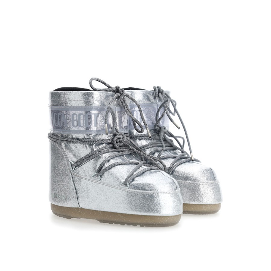 Donne STIVALE DA LUNA | Icona Moon Boot Con Glitter Bassi