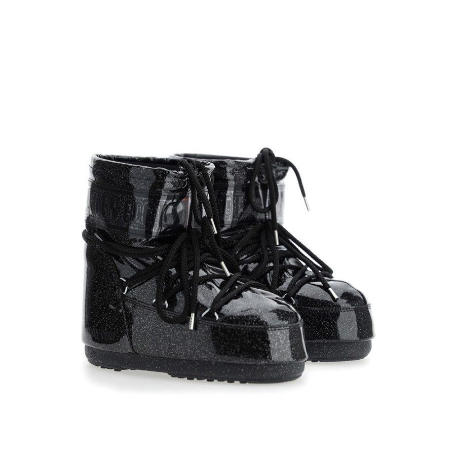 Donne STIVALE DA LUNA | Icona Moon Boot Con Glitter Bassi